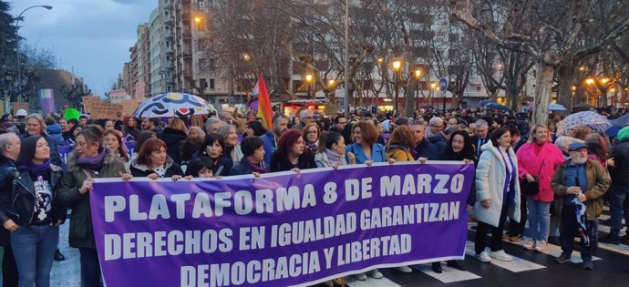 Manifestación en Logroño por el 8 de marzo