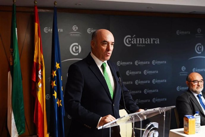 Mariano García Sardiña, reelegido presidente de la Cámara de Comercio de Badajoz.