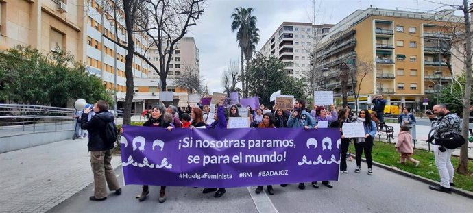 Manifestación por el 8M en Badajoz