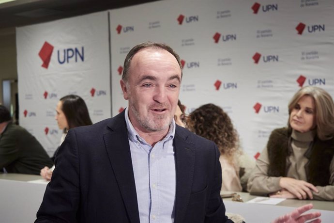 Archivo - Javier Esparza, presidente de UPN y portavoz de Navarra Suma