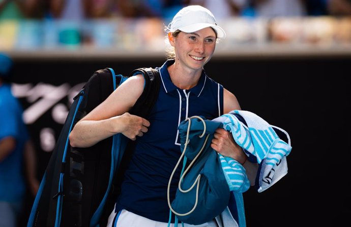 Archivo - Cristina Bucsa of Spain in action during the third round of the 2023 Australian Open Grand Slam tennis tournament against Iga Swiatek of Poland