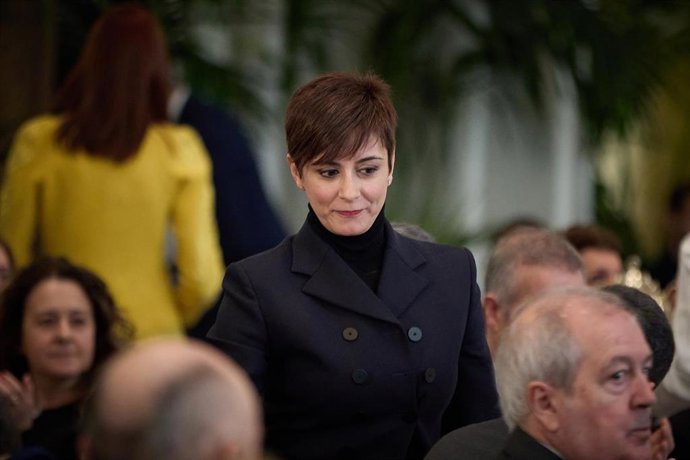 La ministra Portavoz, Isabel Rodríguez, durante un desayuno informativo de la tribuna Fórum Europa, en el Hotel Mandarin Oriental Ritz, a 2 de marzo de 2023, en Madrid (España).