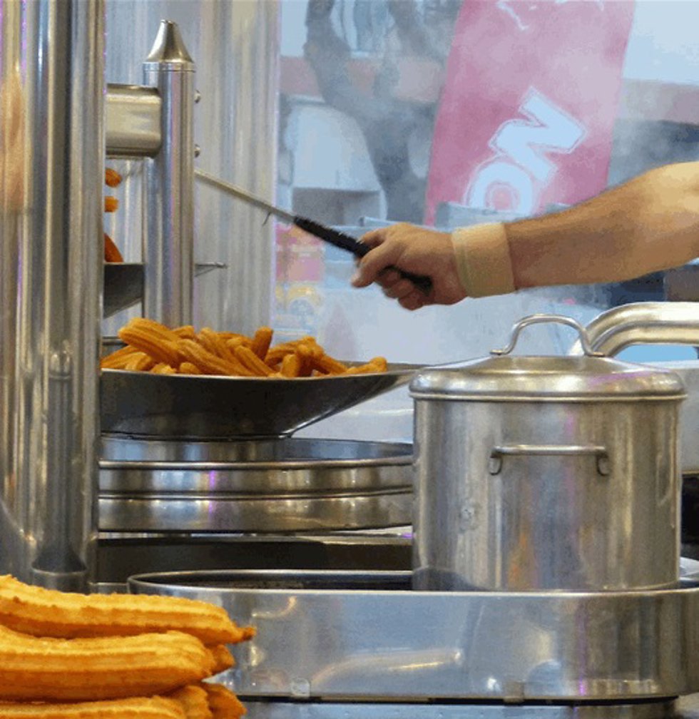 Puesto de buñuelos en Valncia