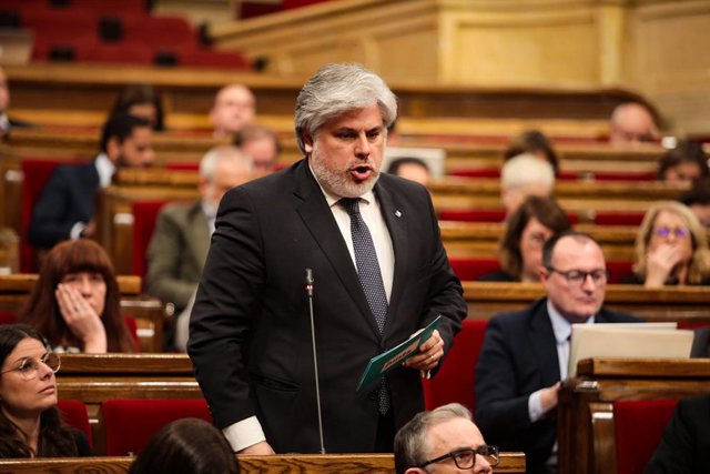 El líder de Junts al Parlament, Albert Batet