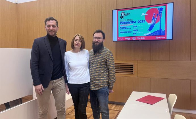 Presentación del cartel de la edición de primavera del ciclo musical 'Bombo y Platillo'.