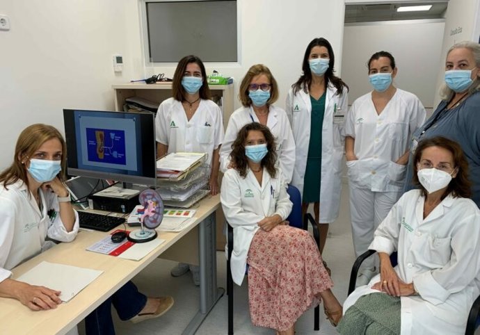 Equipo de la Unidad ERCA del Macarena, en Sevilla.