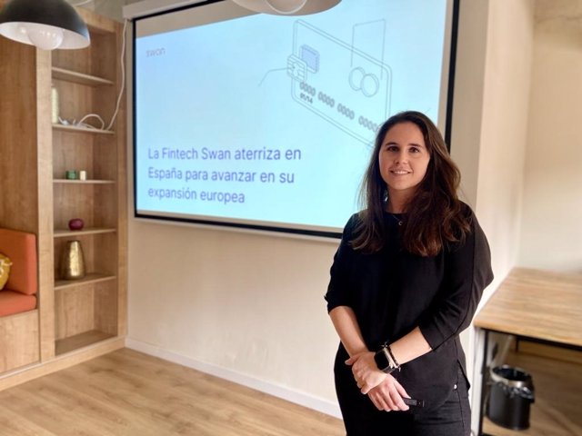 La vicepresidenta de ventas de Swan, Júlia Turbany, a 9 de marzo de 2023 en Madrid.
