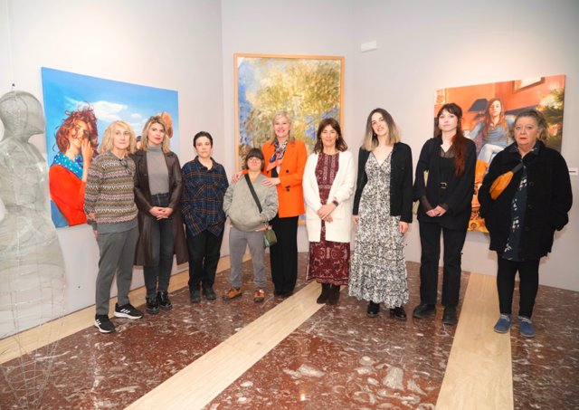 Presentación de la muestra “Mujeres artistas del siglo XXI. Hemen gaude!” en las Juntas Generales de Bizkaia.