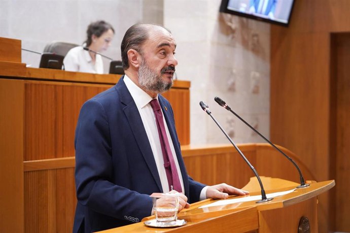 El presidente del Gobierno de Aragón, Javier Lambán.