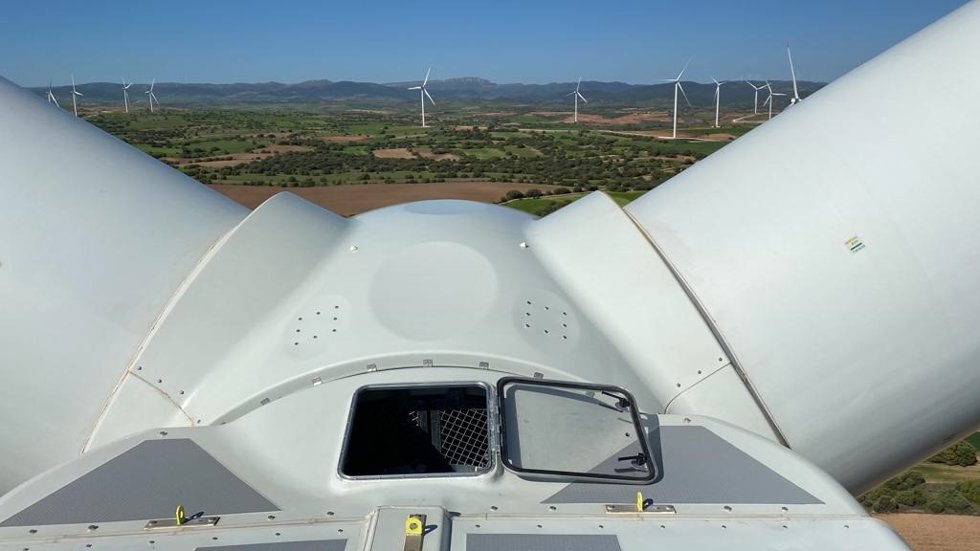 Parque eólico de Endesa en Aragón.