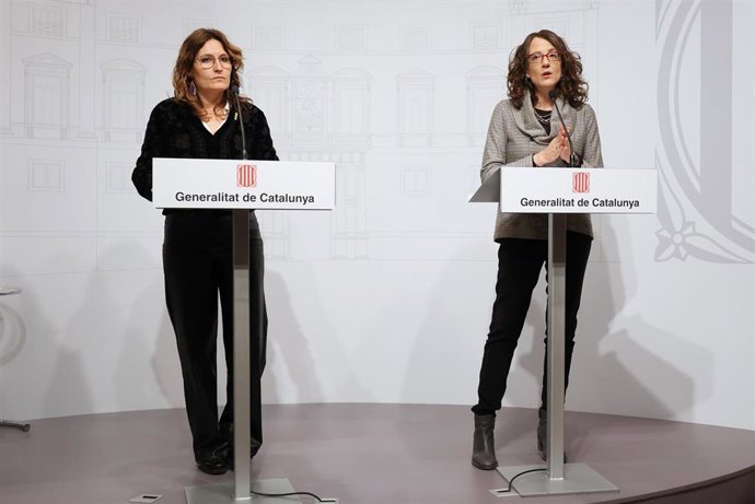 Laura Vilagr y Tnia Verge este jueves