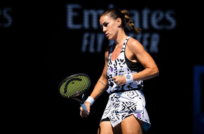 Archivo - La tenista española Nuria Párrizas celebra un punto durante un torneo