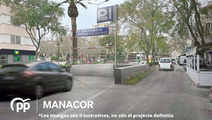 Proyecto del parking subterráneo en la plaza Ramon Llull de Manacor.