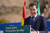 Moreno: El agua liderará la obra pública andaluza en 2023 con más de 400 millones de euros en infraestructuras