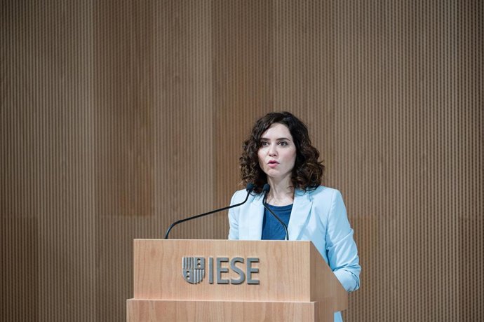 La presidenta de la Comunidad de Madrid, Isabel Díaz Ayuso