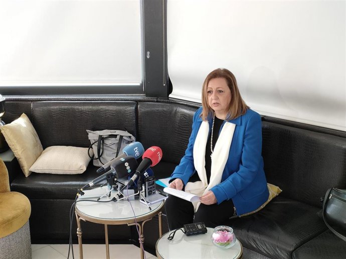 María del Mar Villafranca ha comparecido ante los medios en un hotel del centro de Granada