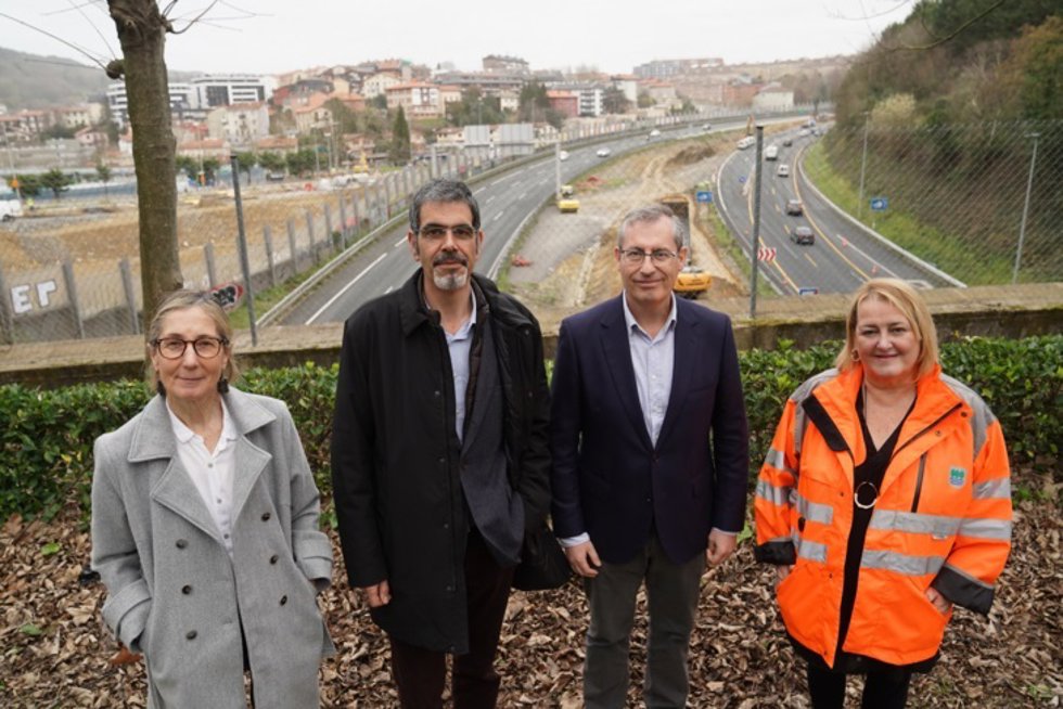 Visita a las obras del enlace de Marrutxipi