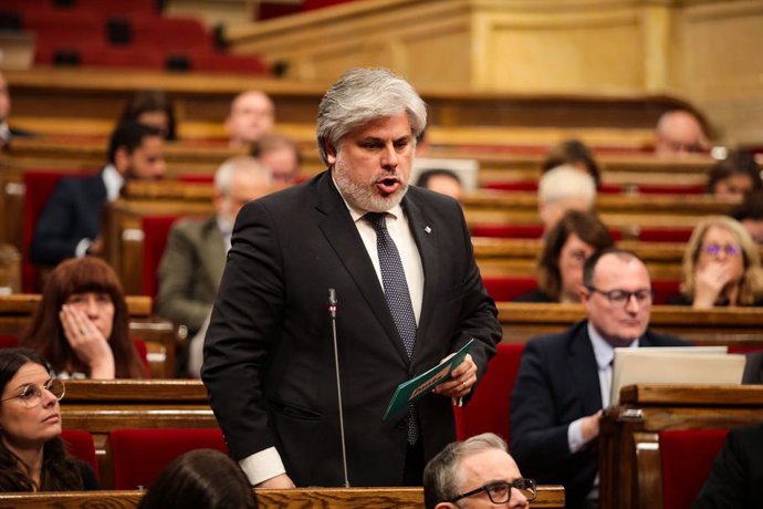 El líder de Junts al Parlament, Albert Batet