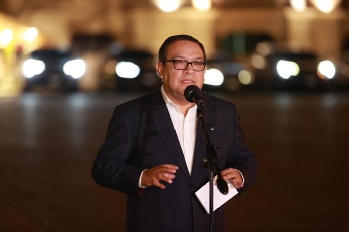 Archivo - El ministro de Defensa de Perú, Alberto Otárola.