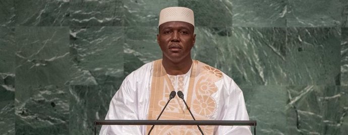 Archivo - El primer ministro interino de Mali, Abdoulaye Maiga, en la Asamblea de la ONU