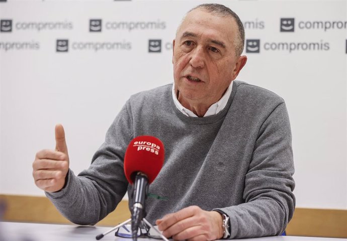 Joan Baldoví en una entrevista con Europa Press