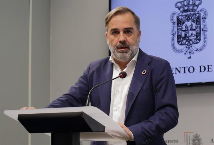 Jacobo Calvo, en rueda de prensa