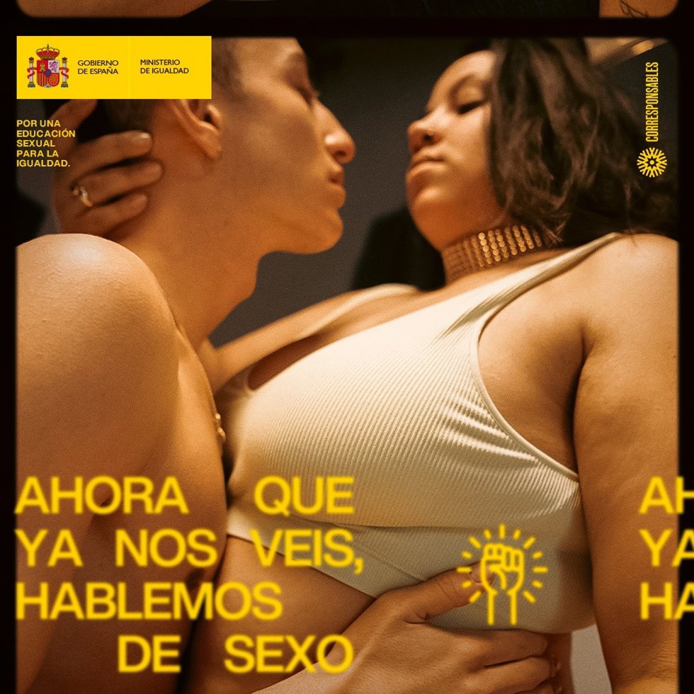 Imagen de la campaña del Ministerio de Igualdad por el 8M.