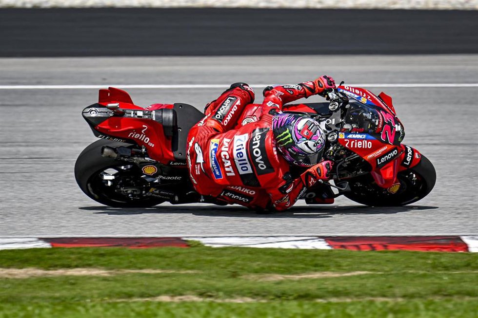 23 BASTIANINI Enea (ita), Ducati Lenovo Team, Ducati Desmosedici GP23, action during the 2023 Sepang MotoGP Official Test, on the Sepang International Circuit from February 10 to 12, in Sepang, Malaysia - Photo Studio Milagro / DPPI