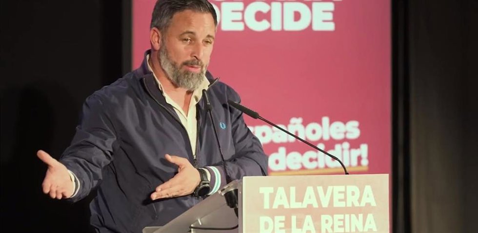 El líder de Vox, Santiago Abascal.