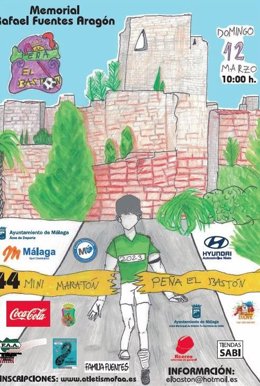 Cartel del mini maratón Peña El Bastón
