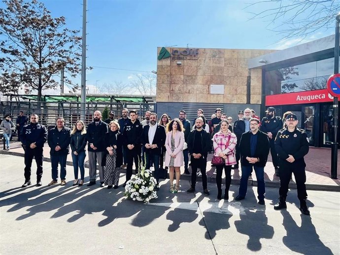 Acto de recuerdo de las víctimas del 11M en Azuqueca.
