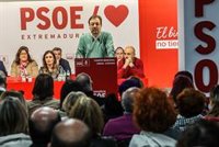 El PSOE extremeño renueva más del 60% sus candidaturas a la Asamblea para "ganar las elecciones con mayoría absoluta"