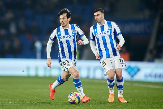 David Silva y Diego Rico con la Real Sociedad