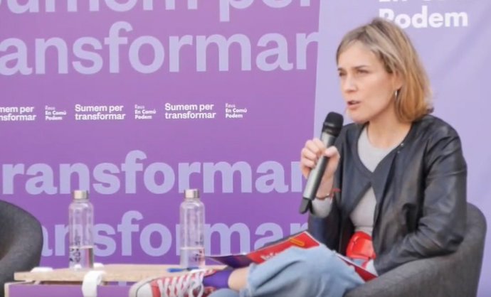 La presidenta del grup parlamentari d'En Comú Podem, Jéssica Albiach