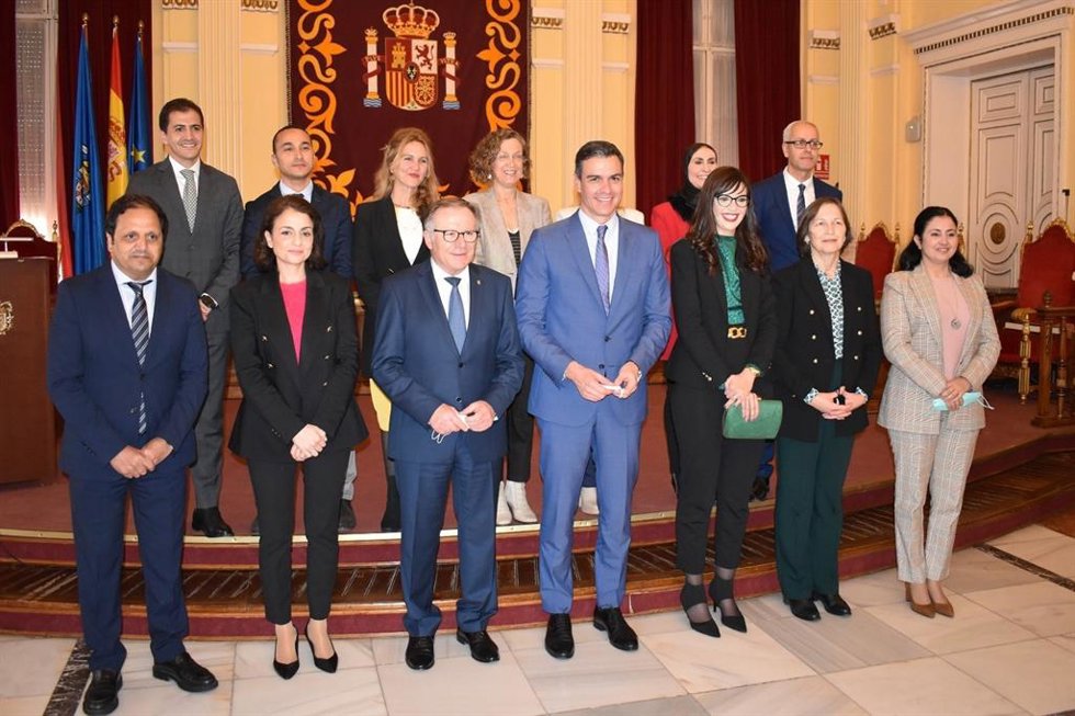 El presidente del Gobierno, Pedro Sánchez, en una visita a Melilla.