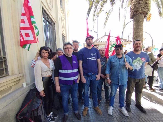 Manifestación de trabajadores de la automoción en Málaga