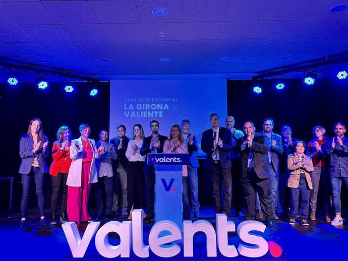 El acto de Valents en Girona este sábado para presentar los alcaldables de la formación en la provincia