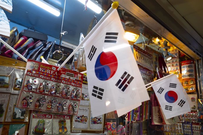 Archivo - Banderas de Corea del Sur