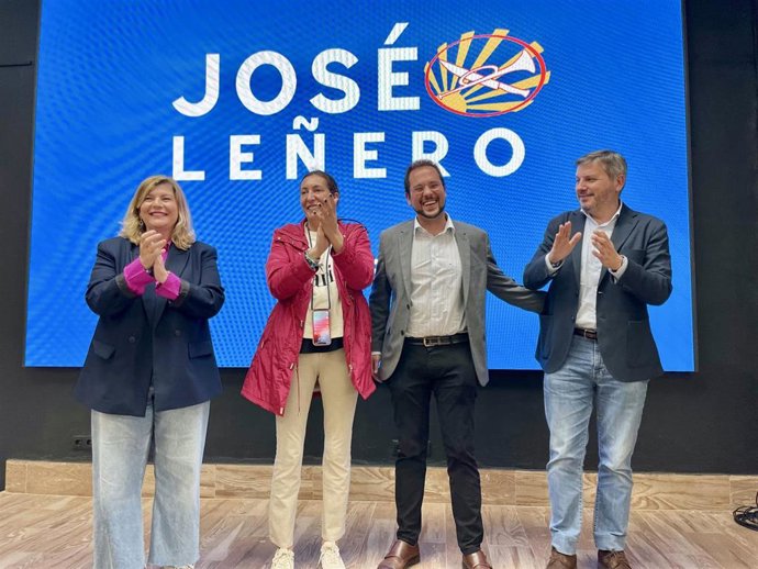 Acto de presentación de José Leñero como candidato del PP a la Alcaldía de Beas (Huelva).