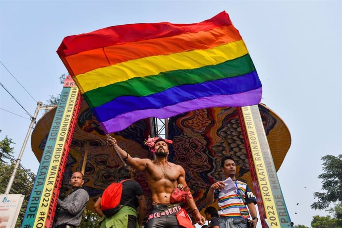 Archivo - Desfile del Orgullo en Calcuta (India) 