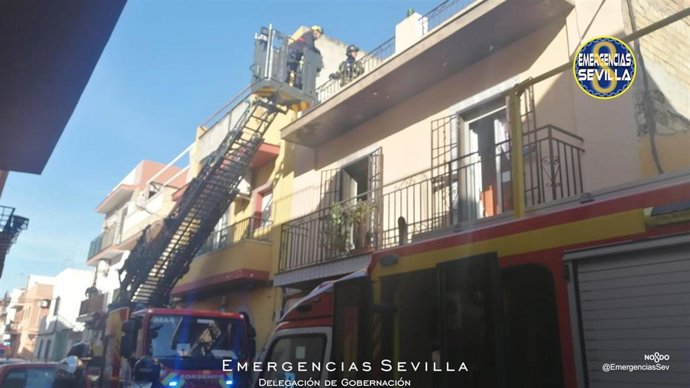 Incendio en una vivienda de Sevilla