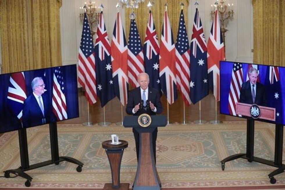 Archivo - Biden presenta el pacto AUKUS