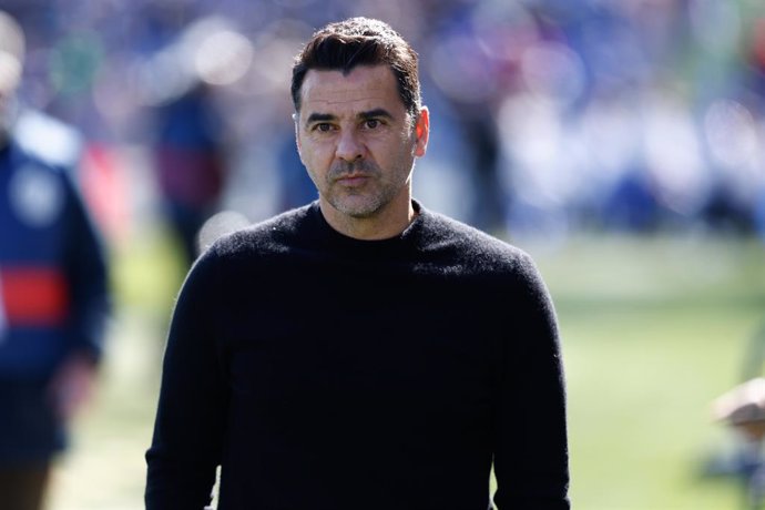 Miguel Angel "Michel" Sanchez, head coach of Girona FC, looks on during the Spanish League, La Liga Santander, football match played between Getafe CF and Girona FC at Coliseum Alfonso Perez stadium on March 04, 2023, in Getafe, Madrid, Spain.
