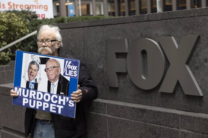 Protestas contra Fox News en Nueva York 