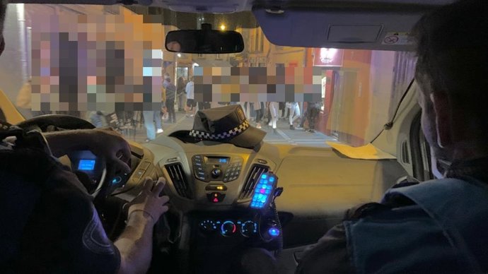 Vehículo de la Policía Municipal de Pamplona.