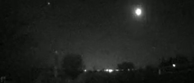 Brillante bola de fuego sobrevolando Madrid y Segovia