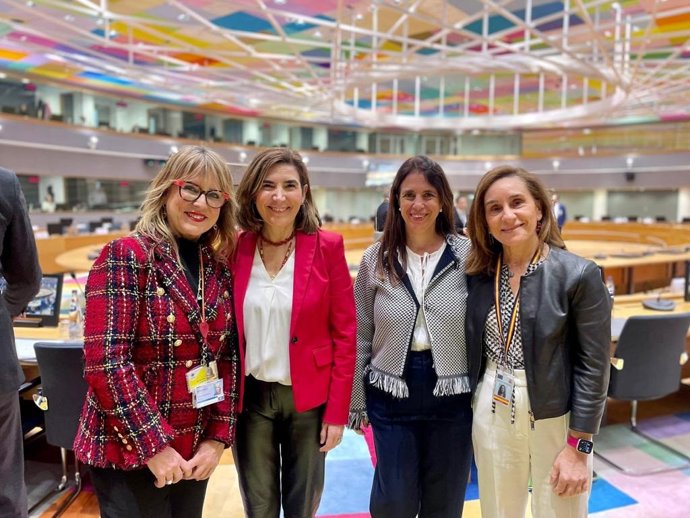 La consejera de Empleo, Empresa y Trabajo Autónomo de la Junta de Andalucía, Rocío Blanco, participa en la reunión del Consejo de Empleo, Política Social, Sanidad y Consumidores (Epsco) en Bruselas