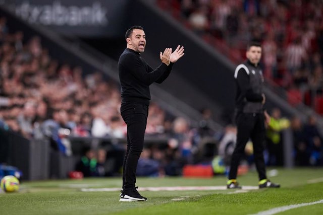 L'entrenador del FC Barcelona, Xavi Hernández