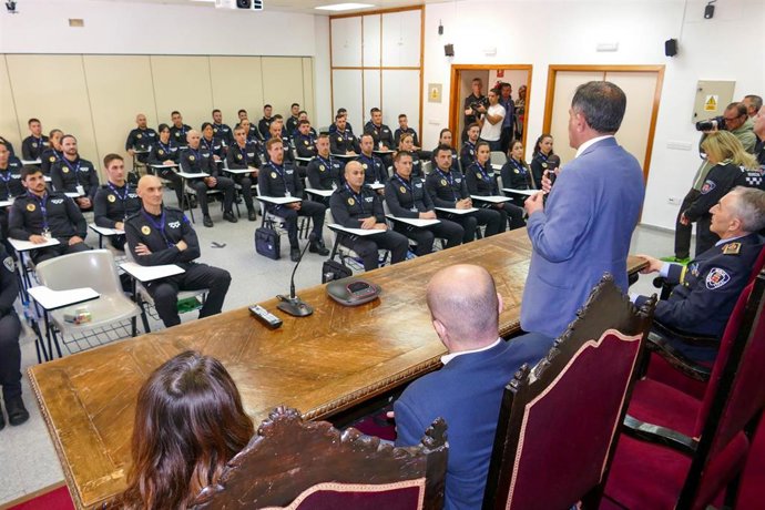 Acto de bienvenida a los aspirantes a Policía Local de Murcia de la XLV Promoción