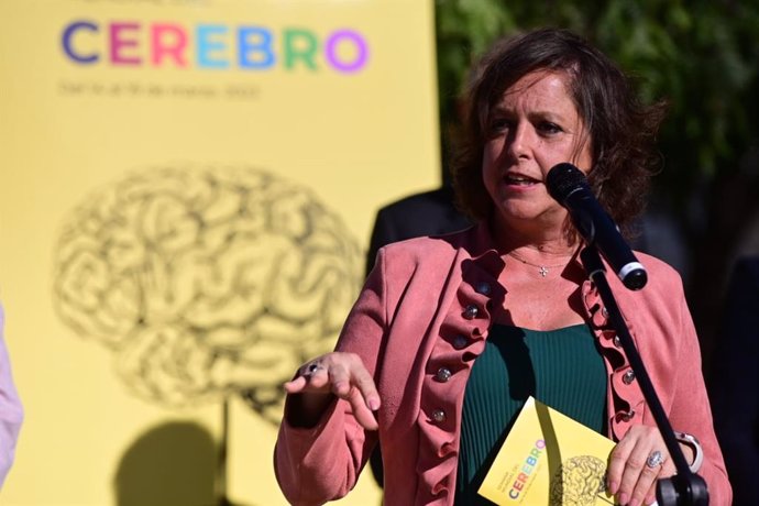 Catalina García, en un acto en el Parque de las Ciencias de Granada